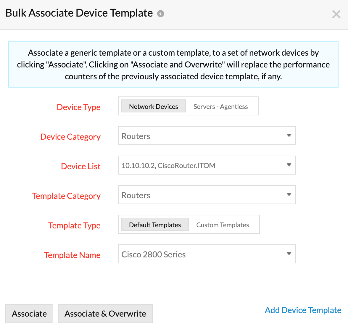 Bulk associate device template 批量关联设备模板