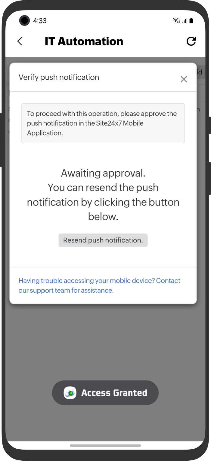 IT Automation Confirmation IT 自动化确认
