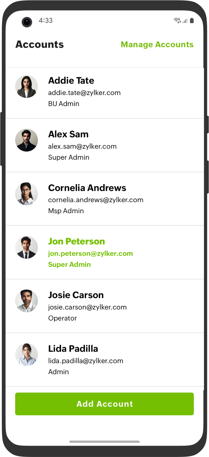 Manage Accounts Android Android 管理账户