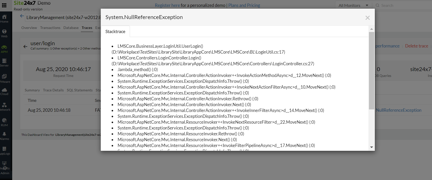 apm-dot-net-handled-exceptions 通过 .NET agent API 跟踪异常