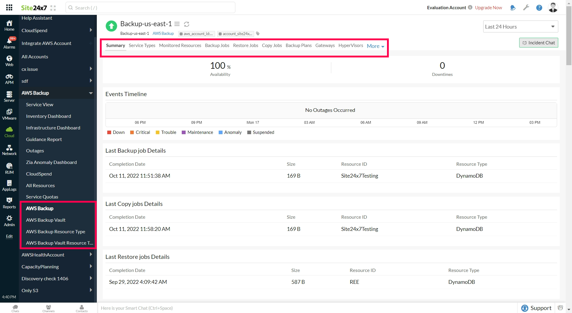 aws-backup aws backup 集成