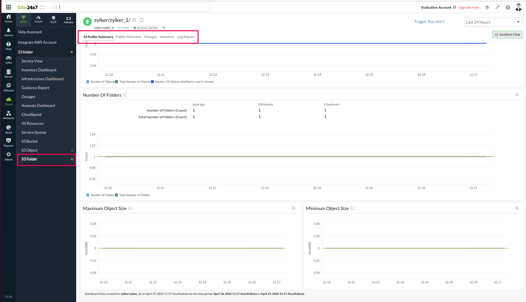 aws-folder-monitoring S3 文件夹