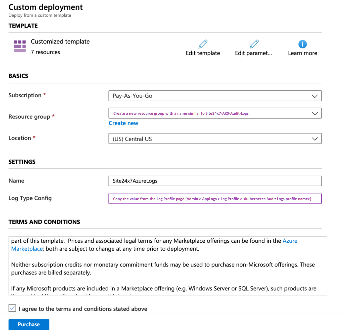 azure-logs-purchase Azure 日志购买