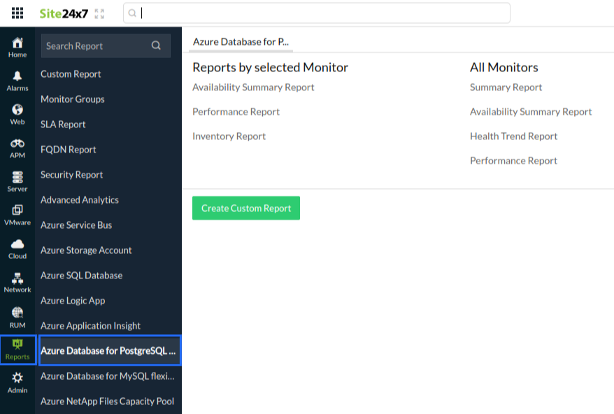 azure-postgresql-report azure postgresql 报表窗口