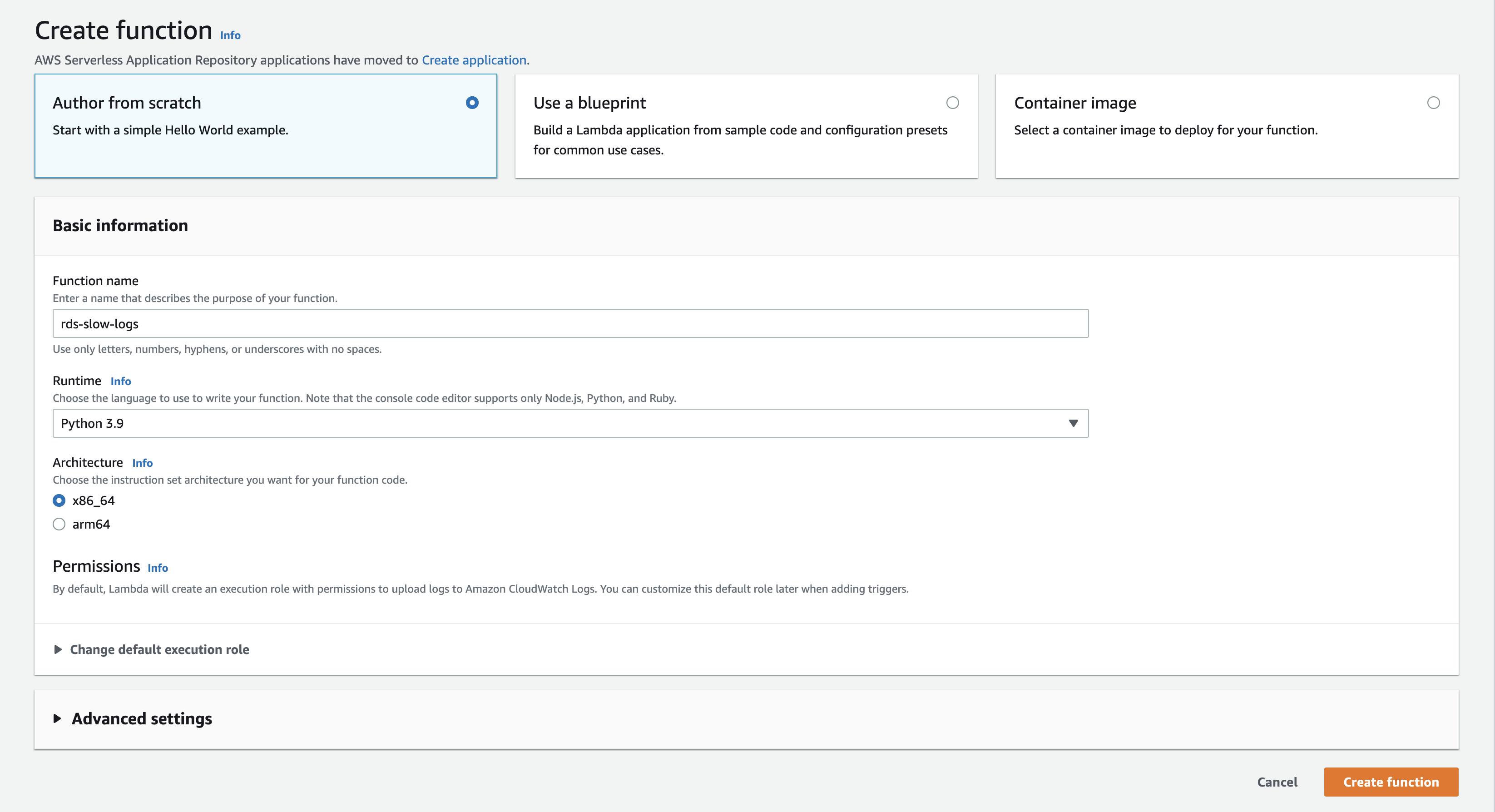 create-lambda-function Create Lambda function