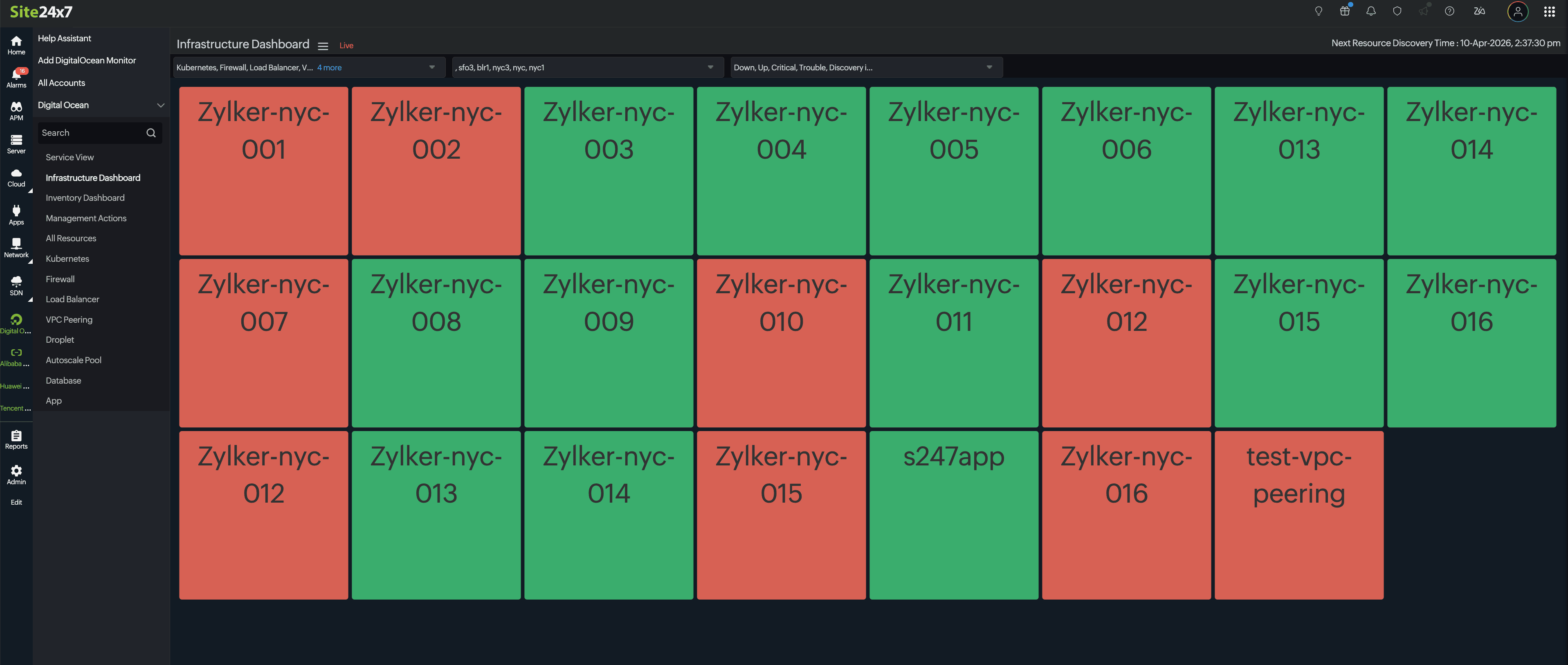 DigitalOcean Infrastructure DigitalOcean 基础架构