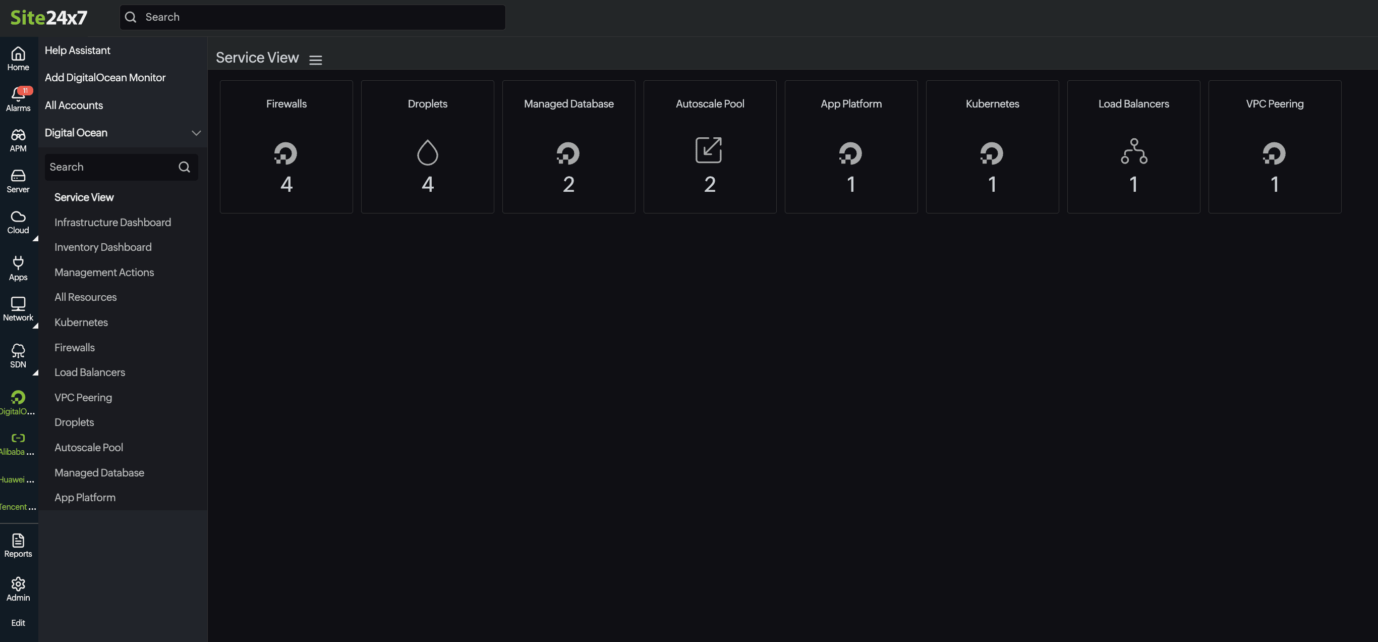 Service view 服务视图