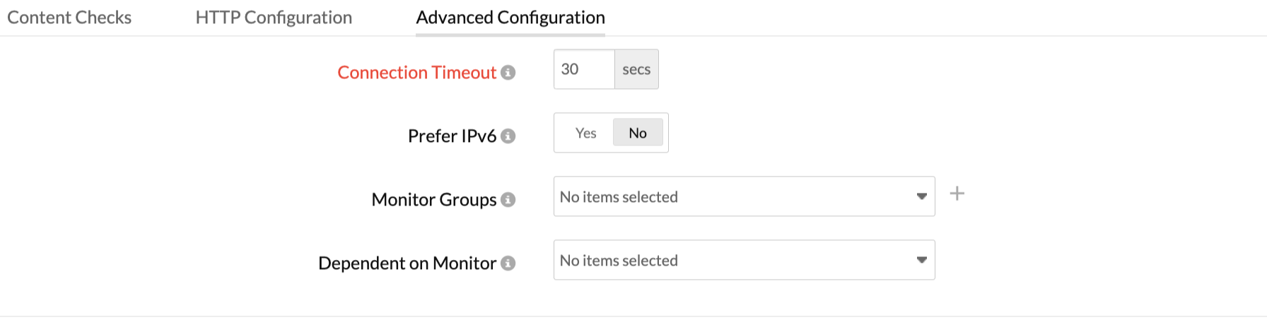 file-upload-advanced-configuration 配置连接超时、监视器组等。