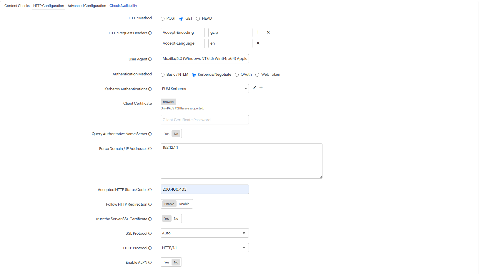 HTTP Configuration HTTP 配置
