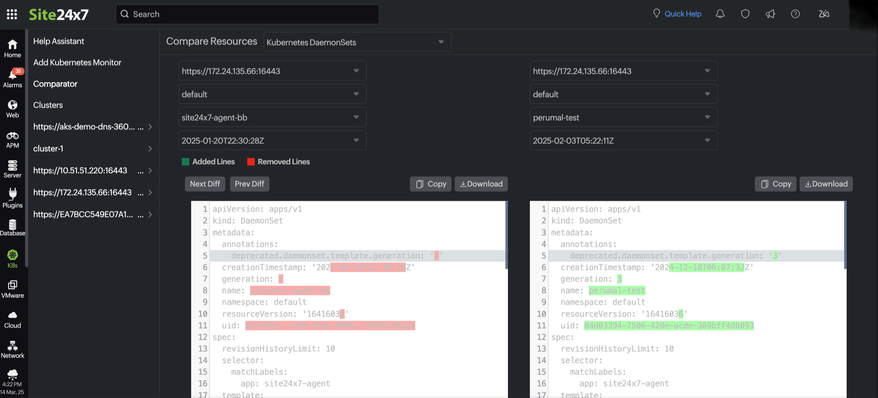 Kubernetes 变更跟踪器 Kubernetes 变更跟踪器