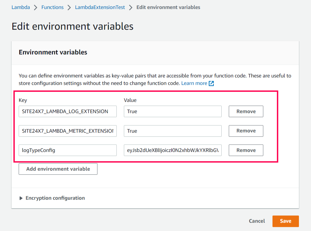lambda-env-variables Lambda 环境变量