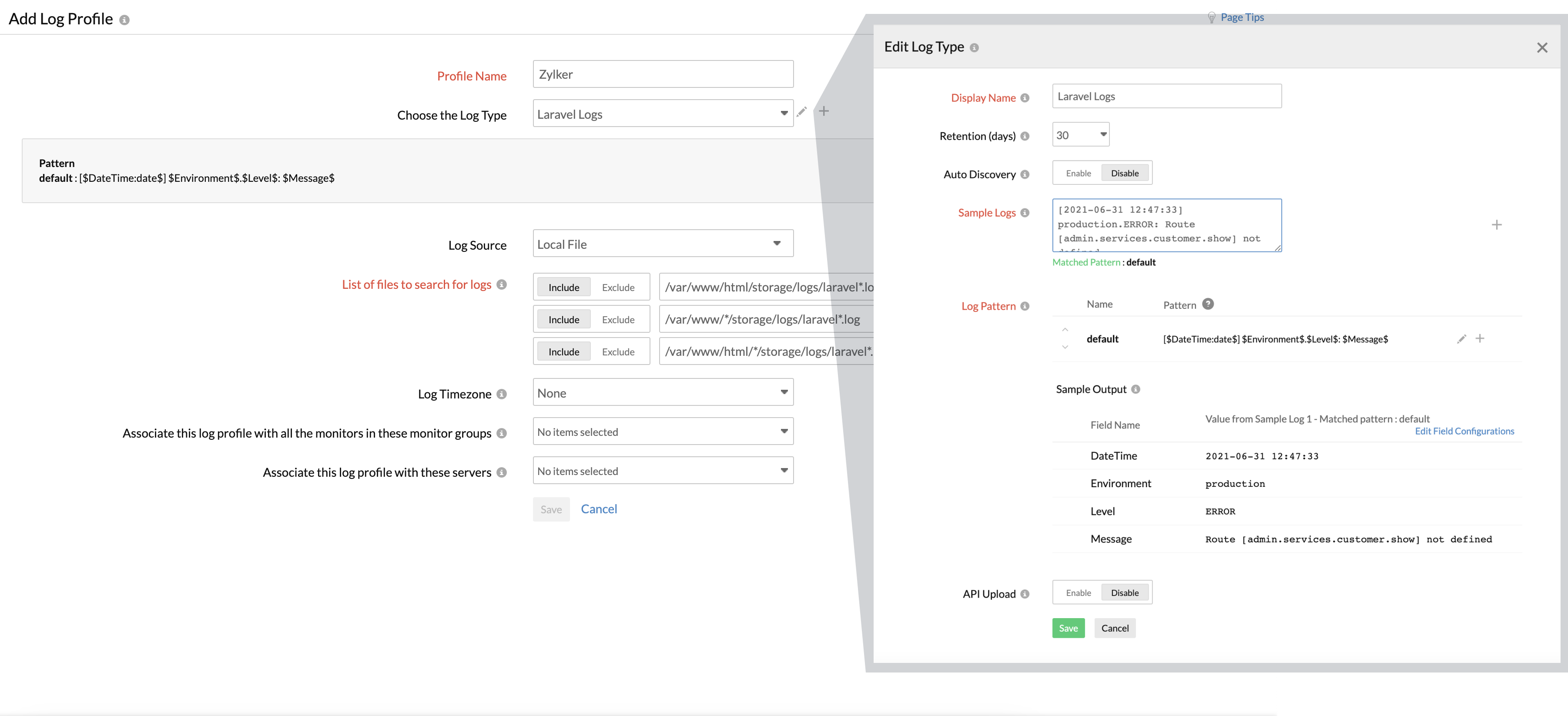 applogs-laravel Laravel 日志配置文件