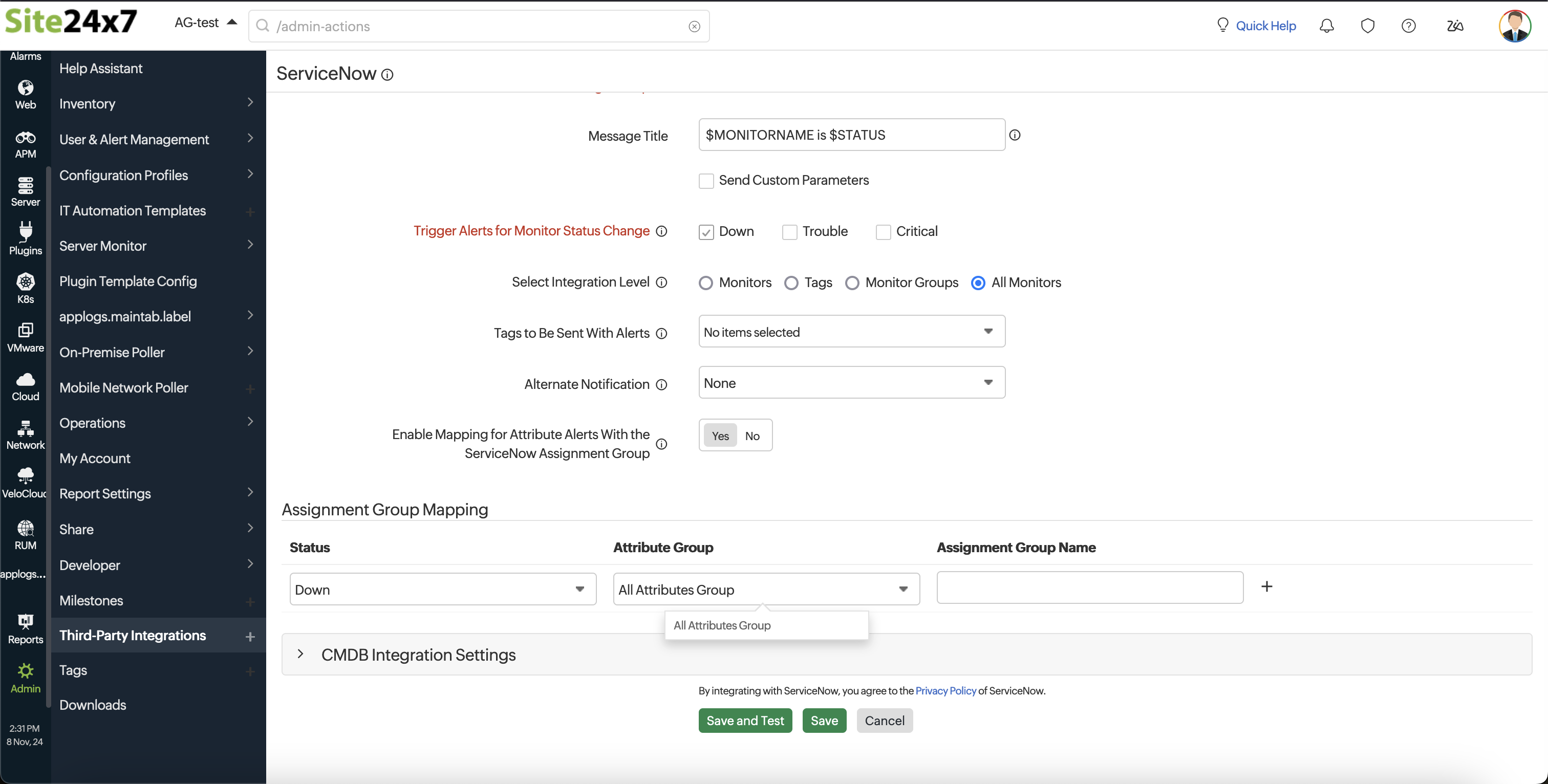 ServiceNow Integration Process ServiceNow Integration Process