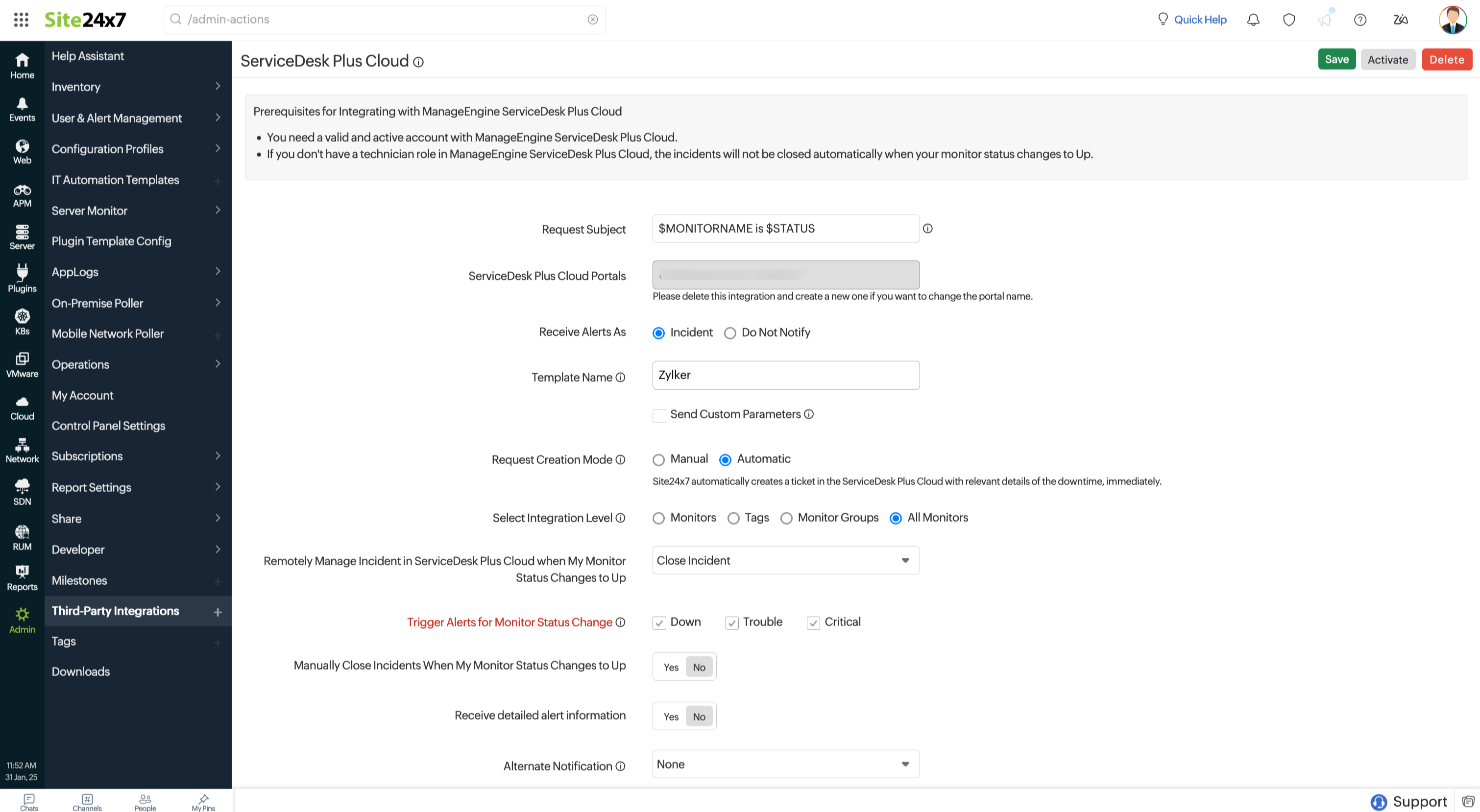 SDP Cloud Integration Procedure SDP Cloud Integration Procedure