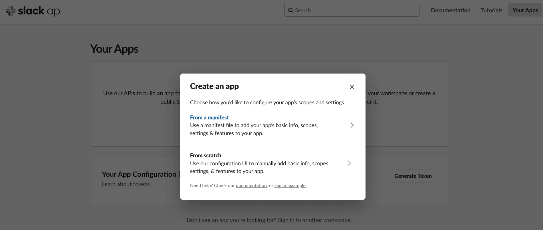 Slack 创建应用 Slack 创建应用
