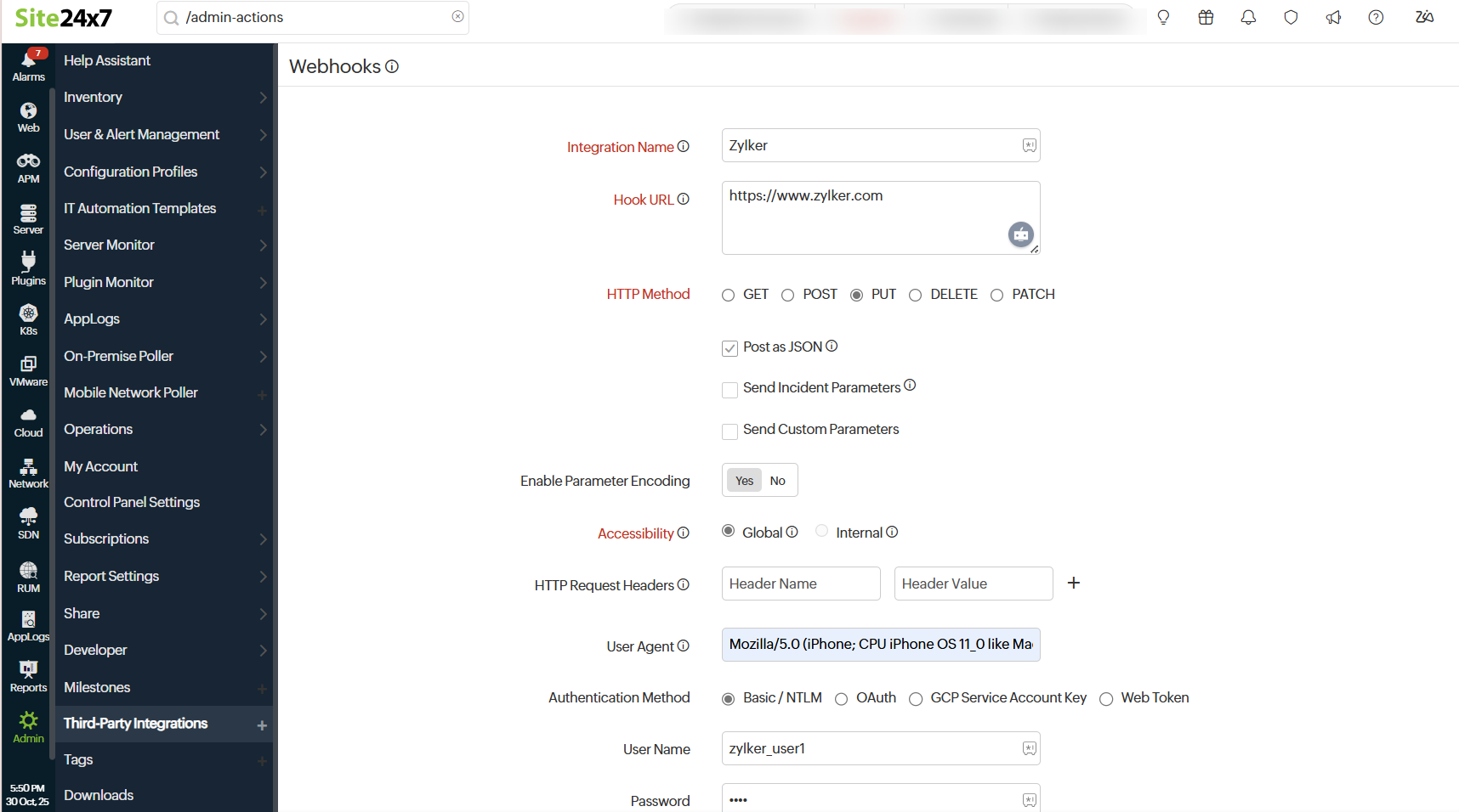 Webhook 集成
