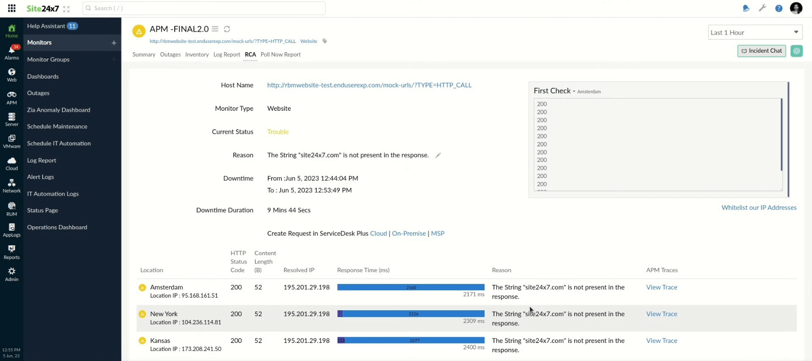 Website APM Trace 网站 APM 追踪