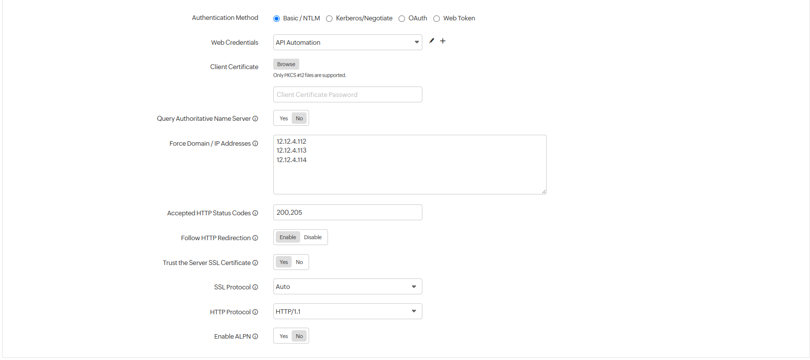 HTTP Configuration - Website HTTP 配置 - 网站