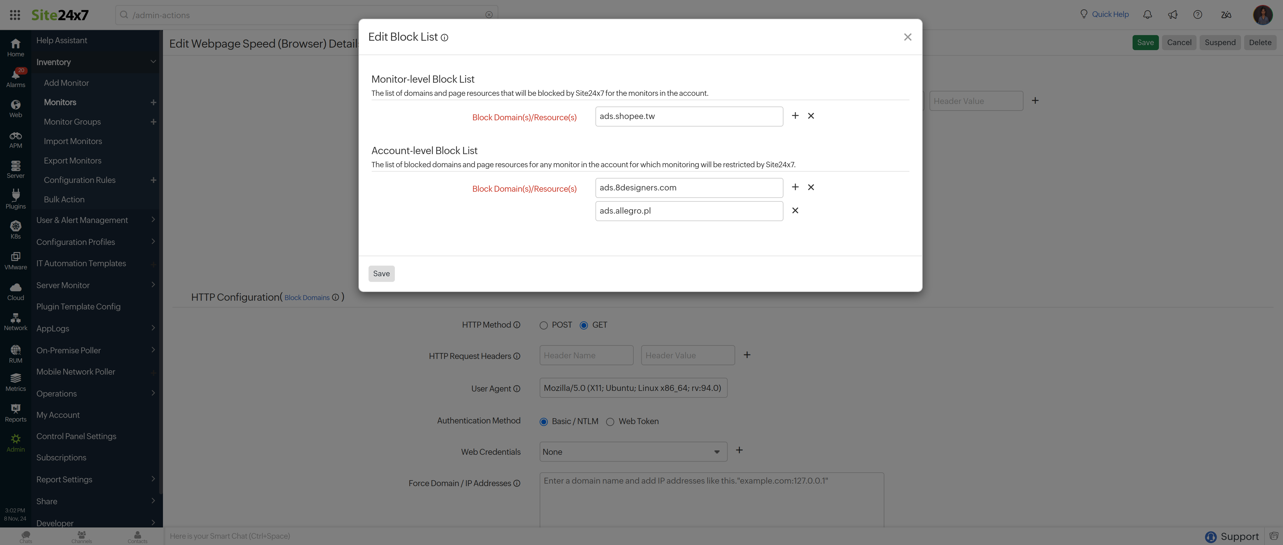 block-list-web-speed-browser 拦截域名